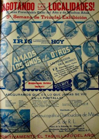 CARTEL ANTIGUO PELICULA SEGUNDA GUERRA MUNDIAL 1941
