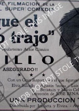 CARTEL ANTIGUO PELICULA LO QUE EL VIENTO TRAJO 1941 PALILLO 2