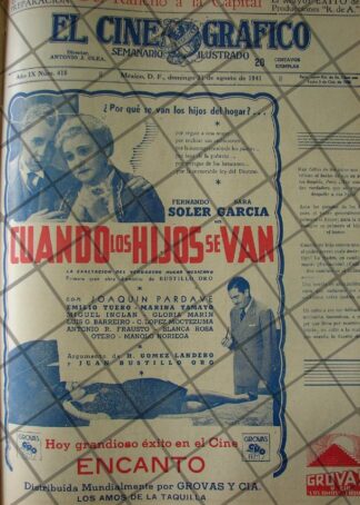 CARTEL ANTIGUO PELICULA CUANDO LOS HIJOS SE VAN 1941 5
