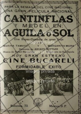 AFICHE RETRO. PELICULA. AGUILA O SOL 1941 FESTIVAL DE CINE