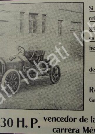 CARTEL ANTIGUO ORIGINAL DE AUTOS BUICK 1911 EL PRIMERO EN MEXICO /436 SUPER RARO