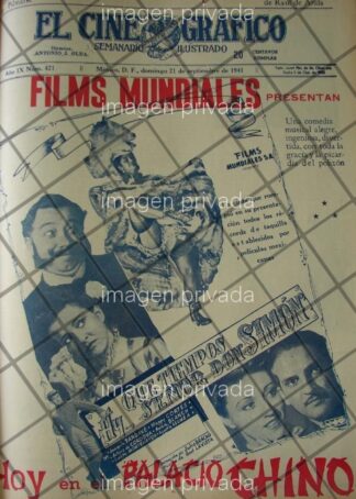 AFICHE RETRO PELICULA QUE TIEMPOS SR. DON SIMON 1941 /10