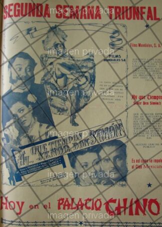 CARTEL RETRO PELICULA QUE TIEMPOS SR. DON SIMON 1941 11