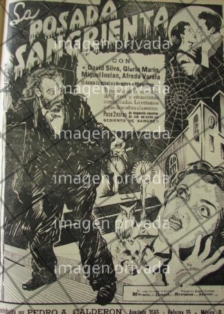 CARTEL RETRO. PELICULA LA POSADA SANGRIENTA 1941
