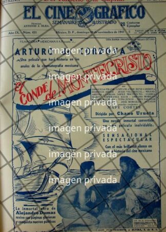 CARTEL RETRO PELICULA EL CONDE DE MONTECRISTO 1941 4