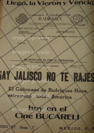 CARTEL RETRO PELICULA. AY JALISCO NO TE RAJES 1941 11