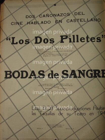CARTEL RETRO 1941 PRODUCCIONES GONZALO ELVIRA /CINE