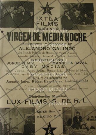 CARTEL RETRO TERMINAN PELICULA VIRGEN DE MEDIA NOCHE 1941 3