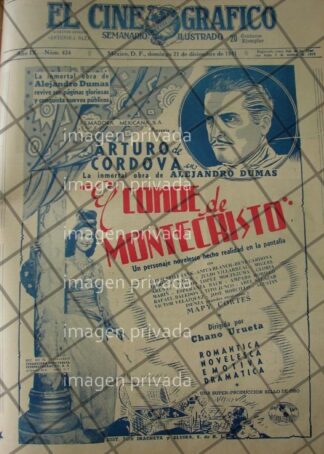CARTEL RETRO PELICULA EL CONDE DE MONTECRISTO 1941 7