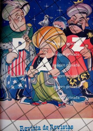 PORTADA ANTIGUA STALIN, ROOSVELT Y CHURCHILL 1943