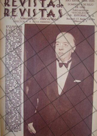 AFICHE ANTIGUO 1939 MUERE. JOSE ELGUERO VIDEGARAY