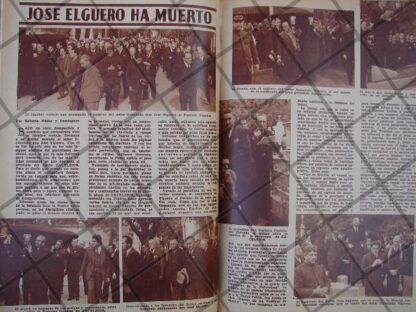 AFICHE ANTIGUO 1939 MUERE. JOSE ELGUERO VIDEGARAY - Image 2