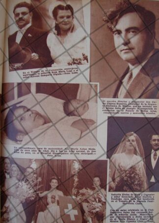 AFICHE ANTIGUO 1939 COMPOSITOR CARLOS CHAVEZ Y OTROS