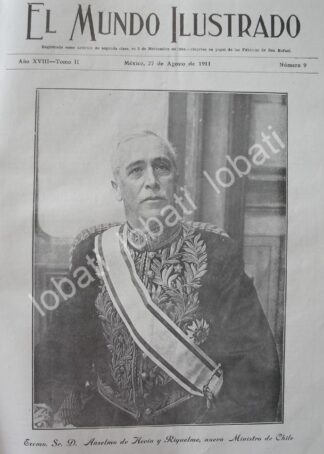 PORTADA ANTIGUA ORIGINAL  1911 ANSELMO DE HEVIA Y RIQUELME / POLITICOS