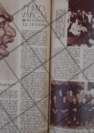 AFICHE ANTIGUO 1939 DON. PEDRO VARGAS. FREYRE