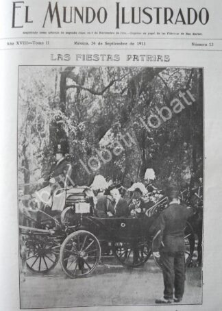 PORTADA ANTIGUA ORIGINAL  1911 LEON DE LA BARRA EN CHAPULTEPEC /PLT