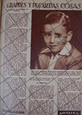 AFICHE ANTIGUO 1939 LUIS ALBERTO GONZALEZ BARBEROUX Y MAS