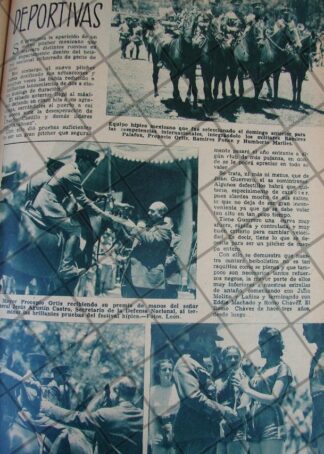 AFICHE ANTIGUO 1939 EQUIPO HIPICO MEXICANO