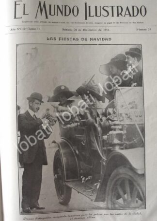 PORTADA ANTIGUA ORIGINAL  1911 DAMAS Y CABALLEROS EN EL D.F / LDM