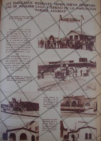 AFICHE ANTIGUO 1939 NUEVA COLONIA. PARQUE ASTURIAS