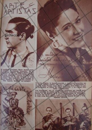 AFICHE ANTIGUO 1939 TORERO. MARIO SEVILLA MASCAREÑAS Y MAS