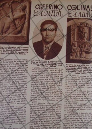 AFICHE ANTIGUO 1939 CEFERICO COLINAS QUIROZ EN MEXICO