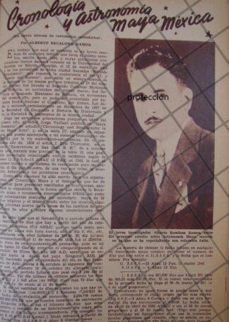 AFICHE ANTIGUO 1939 ALBERTO ESCALONA RAMOS /MAYAS