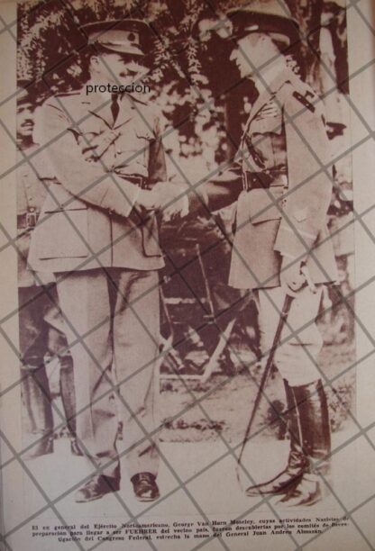 AFICHE ANTIGUO 1939 JUAN ANDREU ALMAZAN Y GEORGE VAN HORN