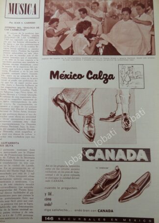 CARTEL ANTIGUO ZAPATERIAS CANADA 1959 /830