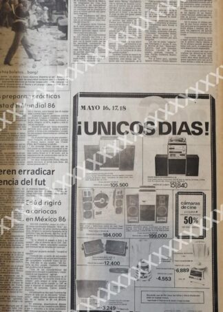 CARTEL ANTIGUO ORIGINAL DE TIENDAS DELLANO 1983 MONTERREY 2