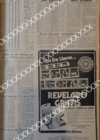 CARTEL ANTIGUO ORIGINAL DE TIENDAS DELLANO 1983 MONTERREY 4