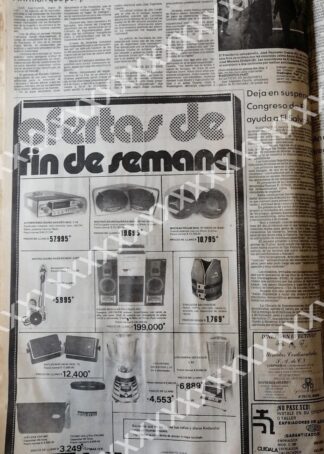 CARTEL ANTIGUO ORIGINAL DE TIENDAS DELLANO 1983 MONTERREY 3