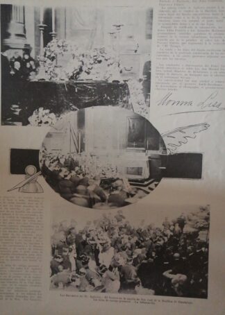 AFICHE RETRO FUNERALES DE VICTORIANO AGUEROS 1911 *R