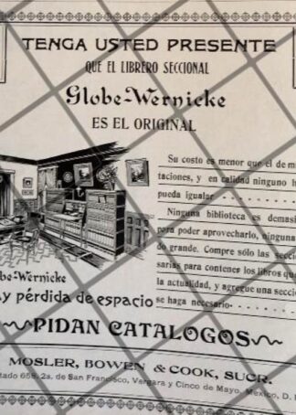 CARTEL PUBLICITARIO ANTIGUO TIENDA MOSLER BOWEN 1906 /2