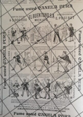 TIRA COMICA ANTIGUA 1906 TABACOS CANELA EL BUEN TONO N40