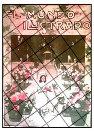 PORTADA ANTIGUA ARTISTICA 1906 DE F. LLOP PRIMERA COMUNION