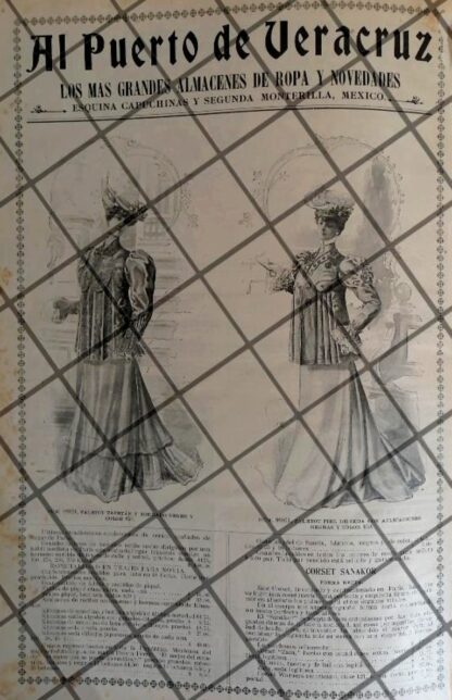 PUBLICIDAD ANTIGUA TIENDA EL PUERTO DE VERACRUZ 1906 /33
