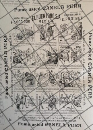 TIRA COMICA ANTIGUA 1906 TABACOS CANELA EL BUEN TONO N39