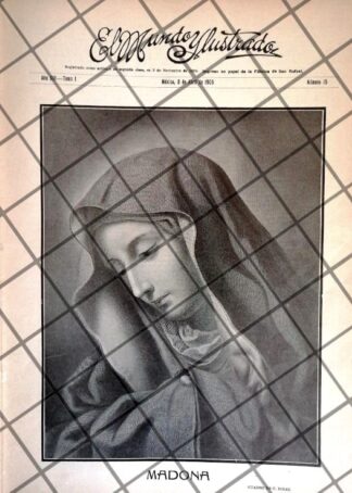 PORTADA ANTIGUA 1906 LA MADONA /C. DULCI /ARTE SACRO