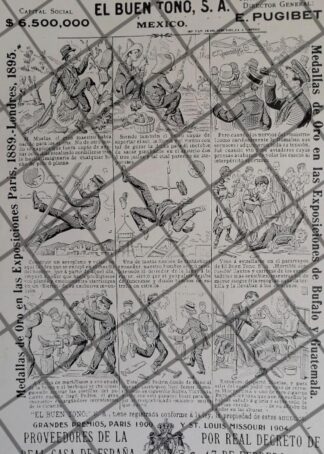 TIRA COMICA ANTIGUA CIGARRERA EL BUEN TONO 1911 /38