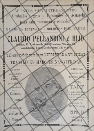 PUBLICIDAD ANTIGUA TIENDA CASA CLAUDIO PELLANDINI 1911 37