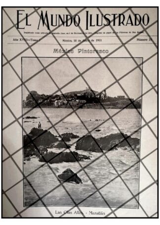 PORTADA ANTIGUA 1911. PUERTO DE MAZATLAN