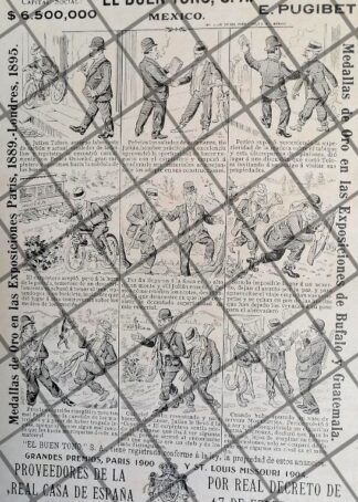 TIRA COMICA ANTIGUA CIGARRERA EL BUEN TONO 1911 /36