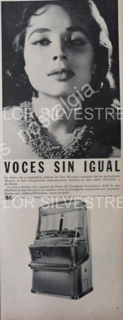 CARTEL ANTIGUO ORIGINAL DE SERIE COMPLETA 37 AFICHES ROCKOLAS AMI Y ARTISTAS FAMOSOS 1953-56 - Image 8