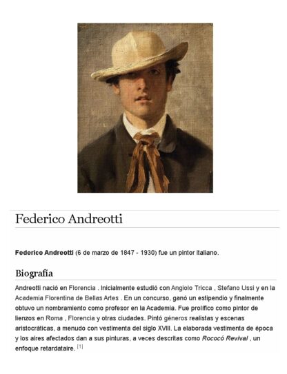 GRABADO ANTIGUO 1895 DE FEDERICO ANDREOTTI , MARGARITA. /ARTE - Image 2