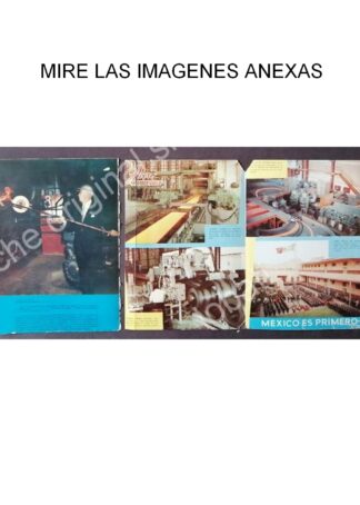 CARTEL ANTIGUO ORIGINAL DE REPORTAJE FUNDIDORA MONTERREY Y CARLOS PRIETO 1968