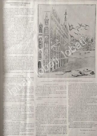 CARTEL ANTIGUO ORIGINAL DE EL TRATADO DE PROPIEDAD LITERARIA CON ESPAÑA 1895 UN FIASCO