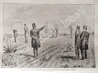 CARTEL ANTIGUO ORIGINAL DE EL DUELO VERASTEGUI - ROMERO 1895 JUICIO Y EVENTOS COMPLETOS /PLT - Image 4