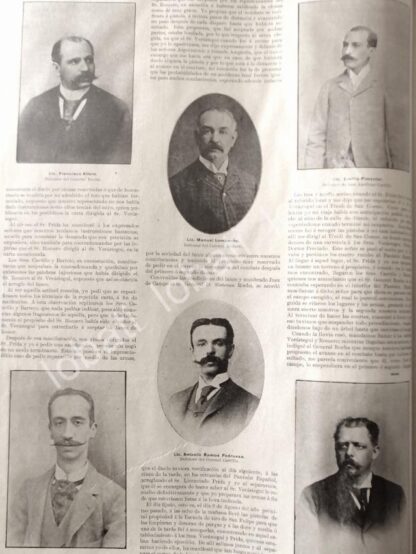 CARTEL ANTIGUO ORIGINAL DE EL DUELO VERASTEGUI - ROMERO 1895 JUICIO Y EVENTOS COMPLETOS /PLT - Image 8