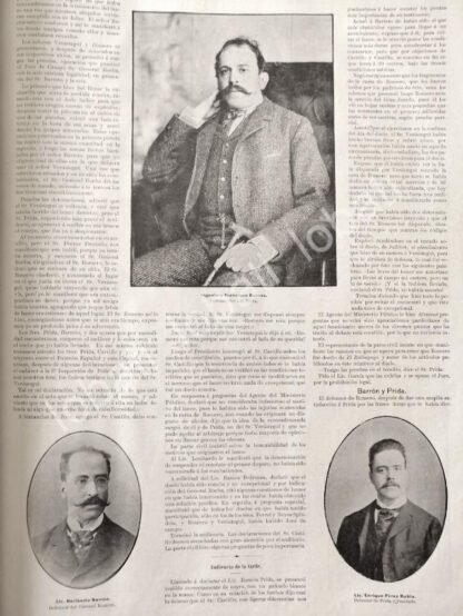 CARTEL ANTIGUO ORIGINAL DE EL DUELO VERASTEGUI - ROMERO 1895 JUICIO Y EVENTOS COMPLETOS /PLT - Image 9